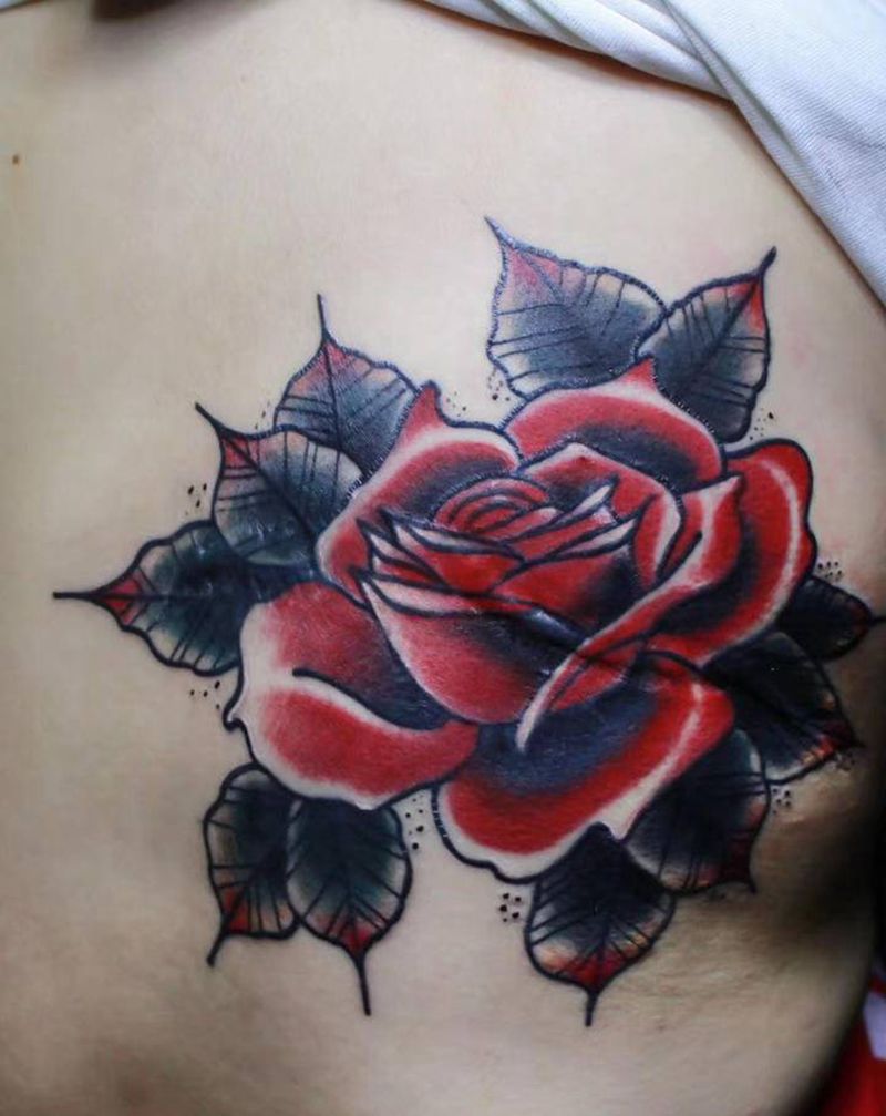 遮盖店内作品纹身图片_New School纹身图案