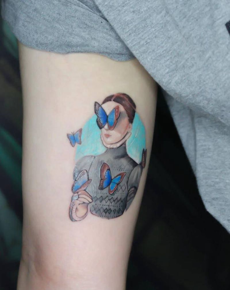 小清新纹身图片_手部纹身图案