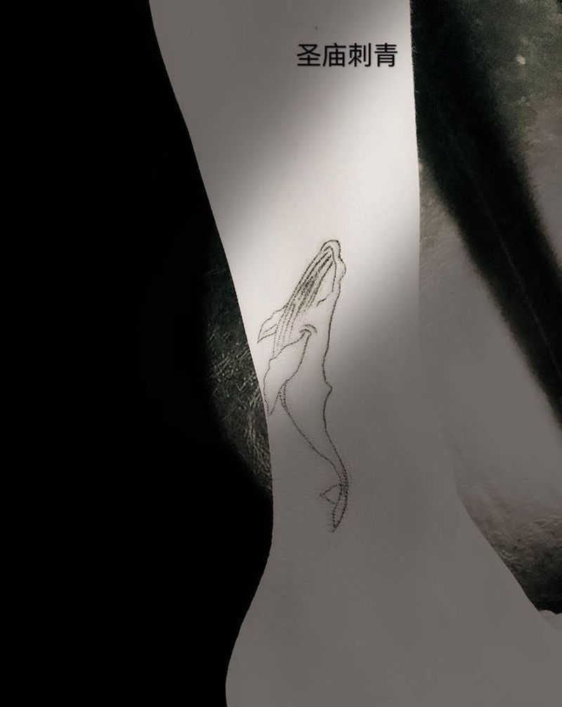 小清新纹身图片_腿部脚部纹身图案