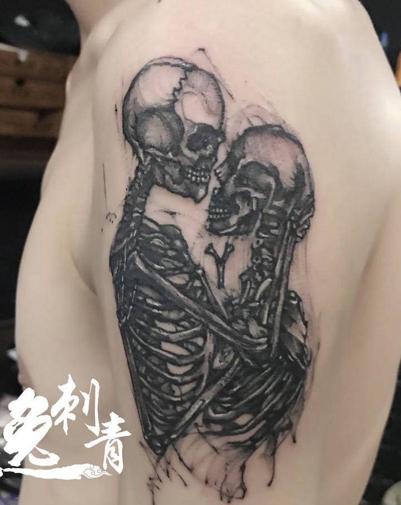 1纹身图片_手臂点刺纹身图案