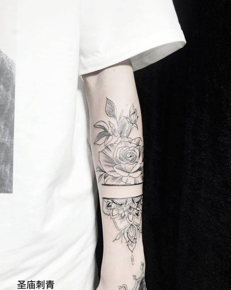 花臂纹身图片_手部手臂纹身图案