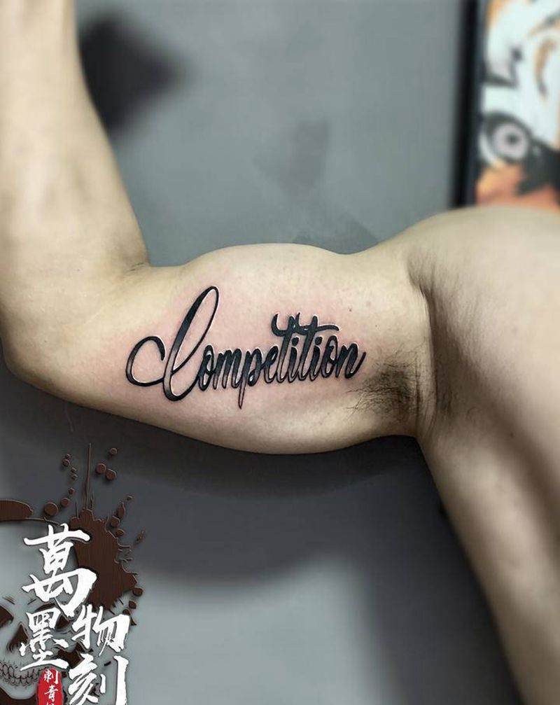 花体字纹身图片_手臂胸部花体字图腾纹身图案