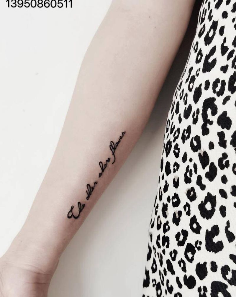 英文字纹身图片_手部胸部纹身图案