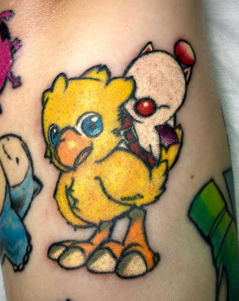 卡通小图拼接纹身图片_手臂New School卡通纹身图案