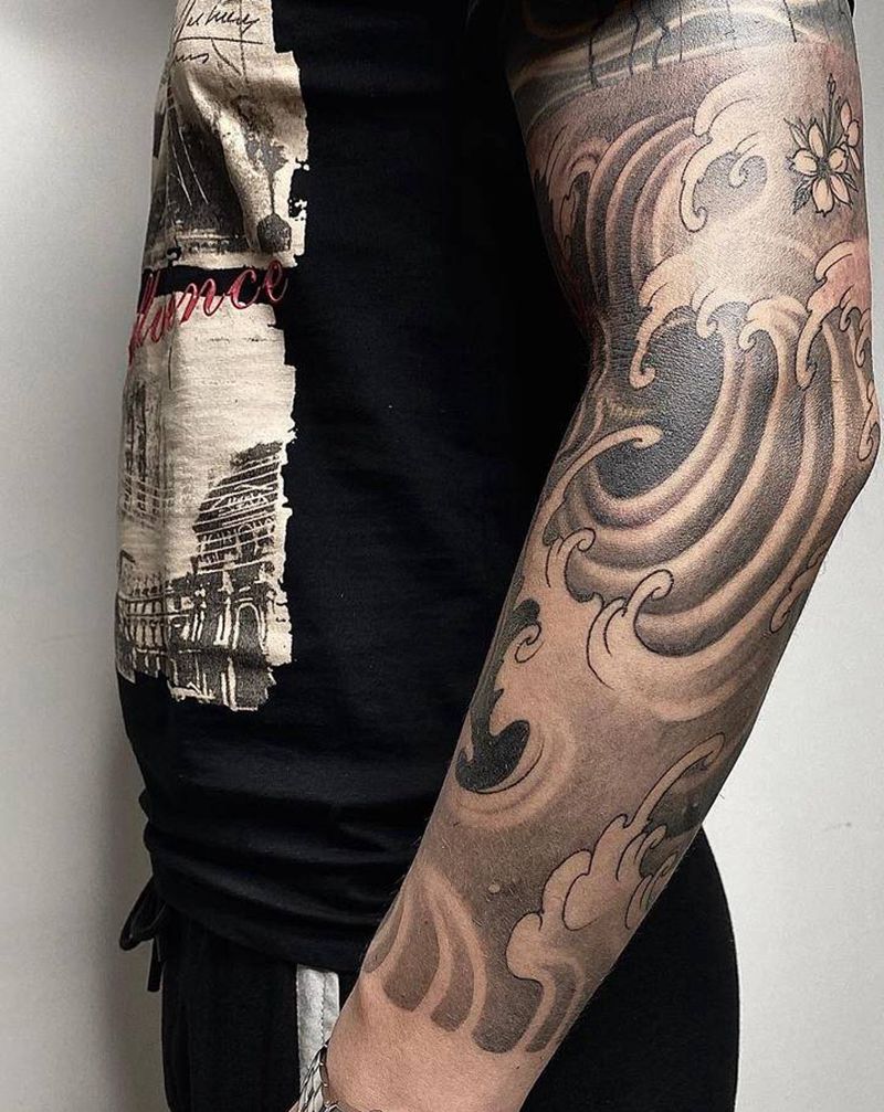 传统纹身图片_手臂新传统纹身图案