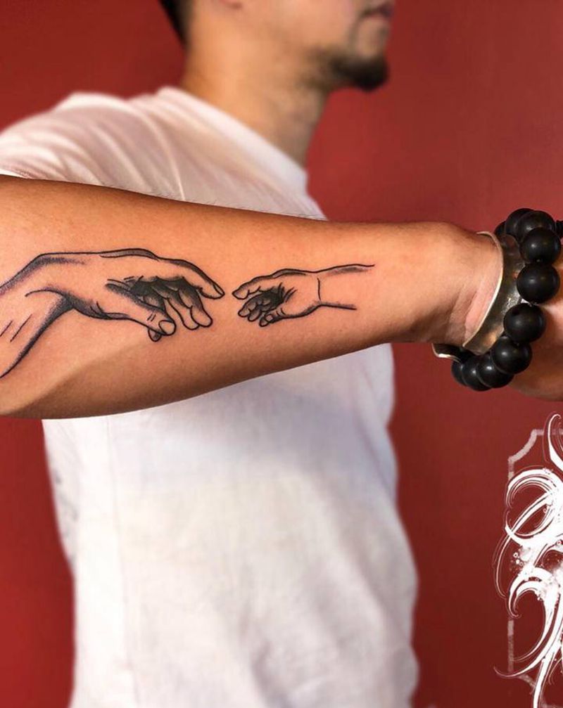 创世纪纹身图片_手臂Old School纹身图案