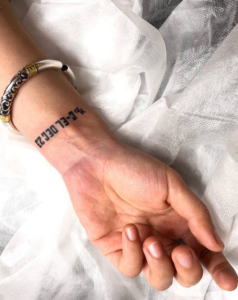 小清新英文纹身图片_手臂纹身图案