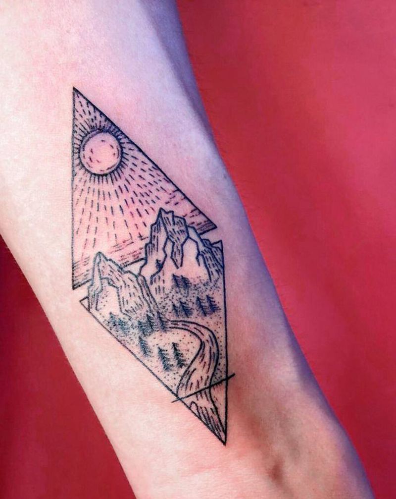 小清新纹身图片_手臂纹身图案