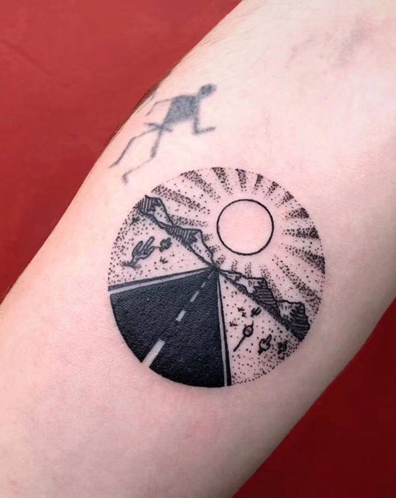 小清新纹身图片_手臂点刺纹身图案