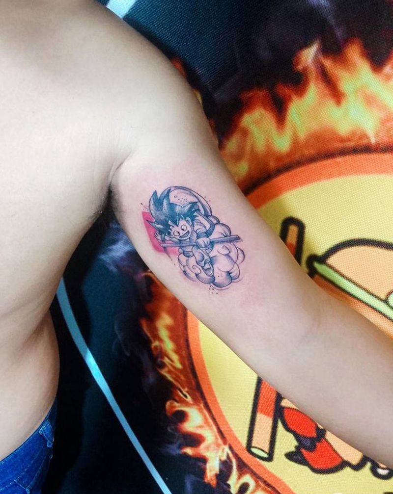 小孙悟空纹身图片_手臂点刺纹身图案