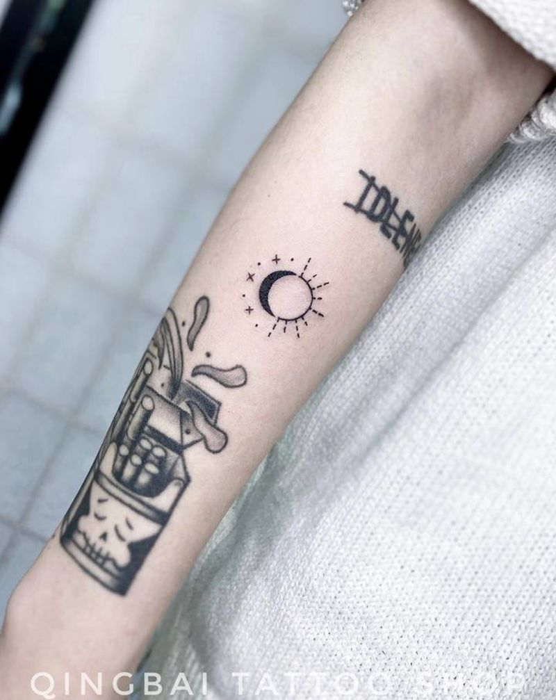 小清新添加纹身图片_手臂纹身图案