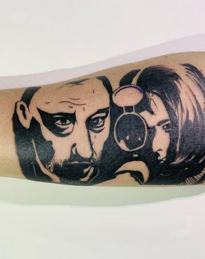 这个杀手不太冷纹身图片_手臂欧美写实纹身图案