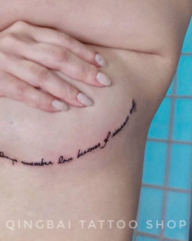 遮盖疤痕纹身图片_胸部纹身图案