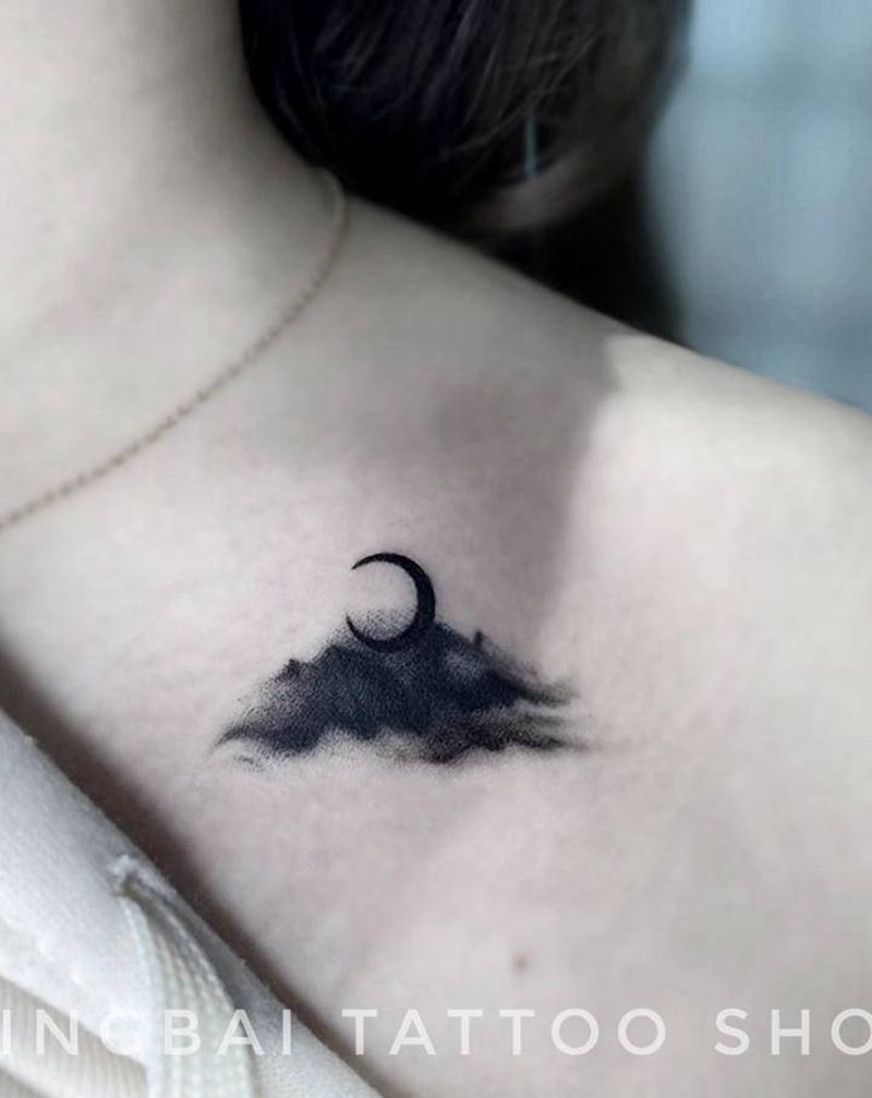 小覆盖纹身图片_肩部纹身图案