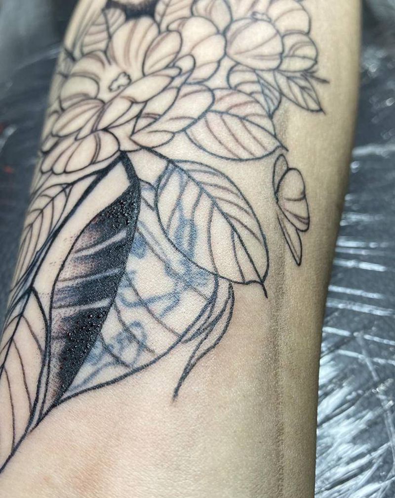 遮盖作品纹身图片_手臂新传统纹身图案