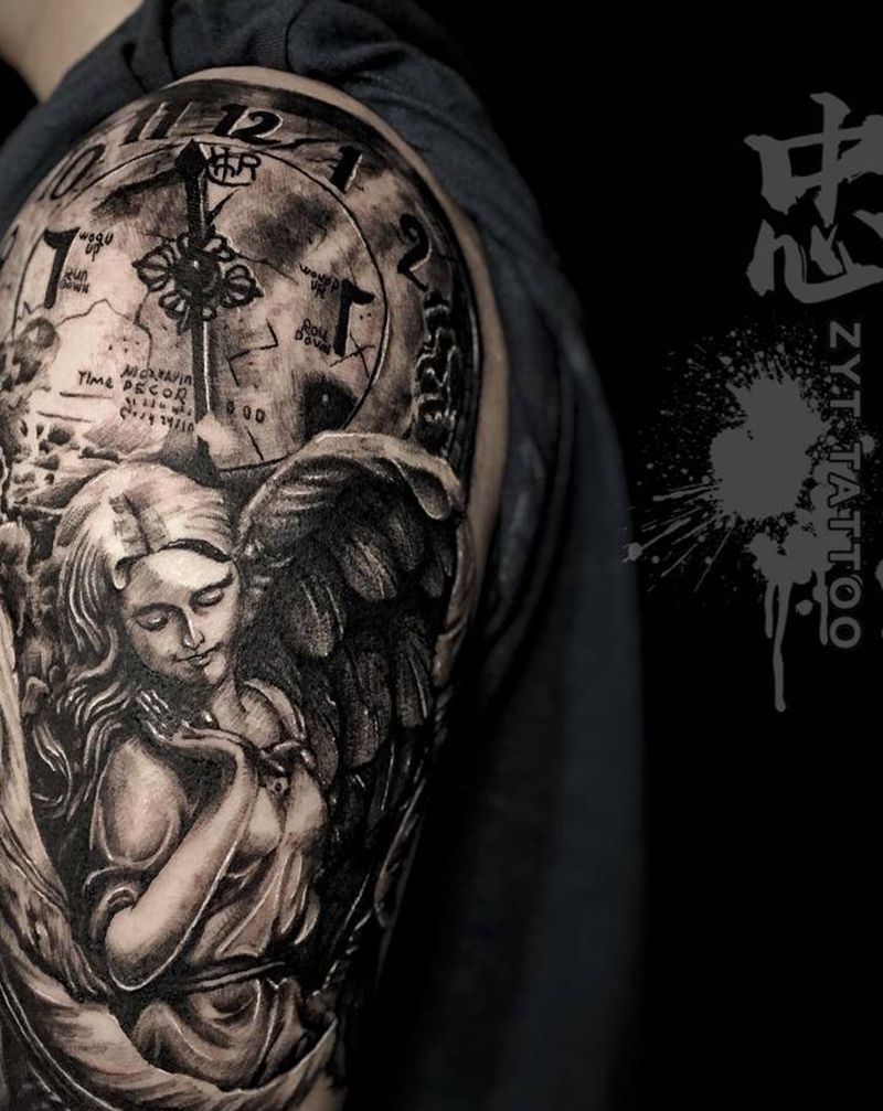 欧美写实纹身图片_手臂欧美写实纹身图案