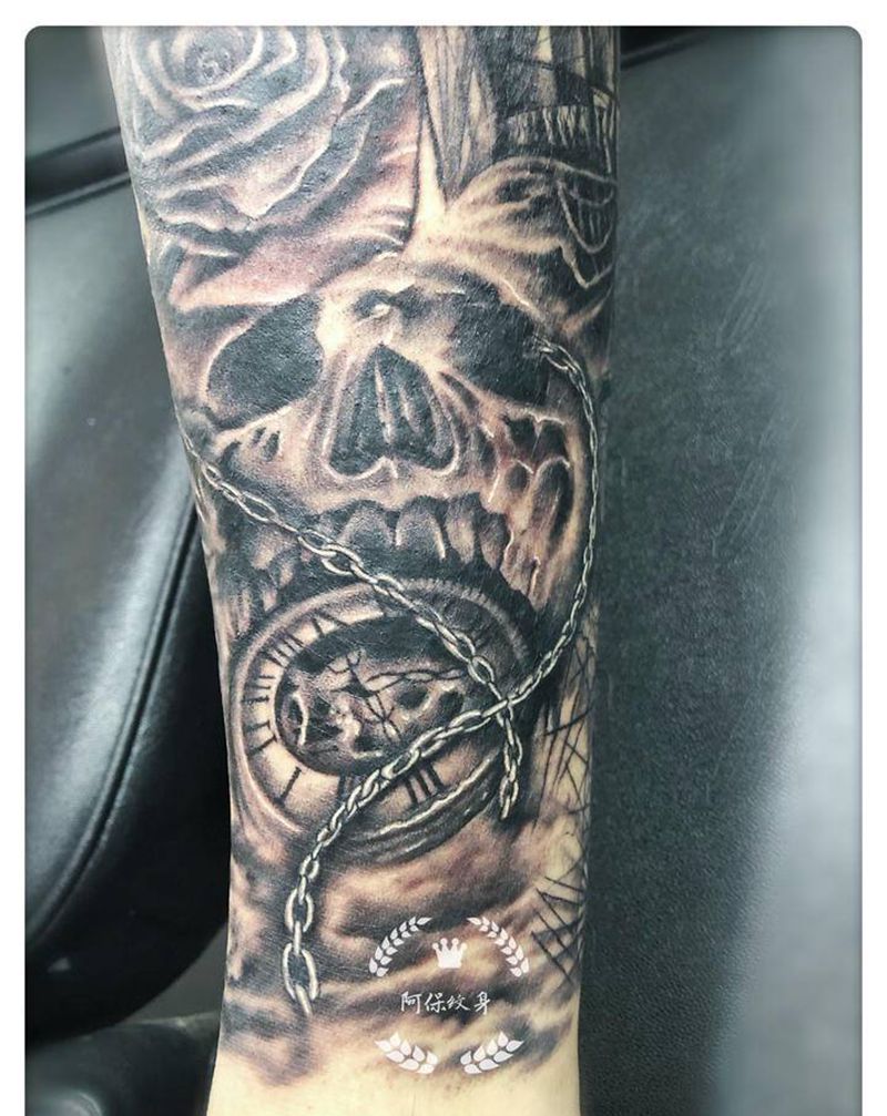 欧美多元题材纹身图片_欧美写实纹身图案