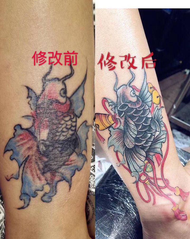 修改纹身纹身图片_脚部新传统纹身图案