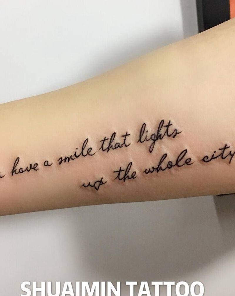 字母纹身图片_手臂纹身图案