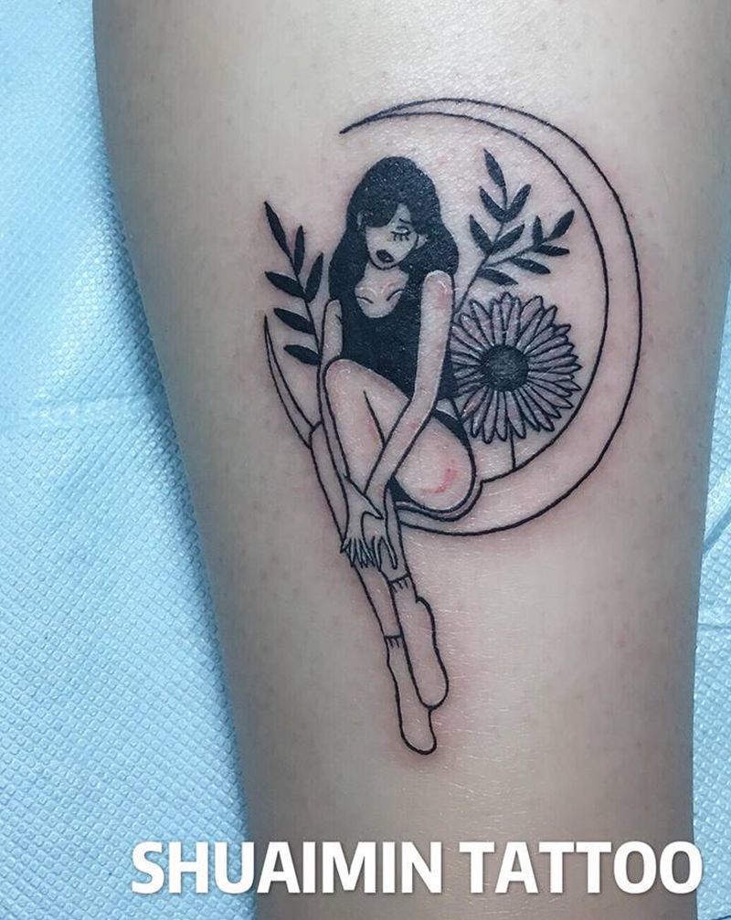 诱纹身图片_腿部纹身图案