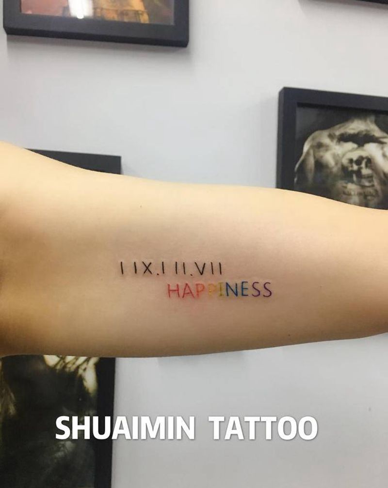 字母纹身图片_手臂纹身图案