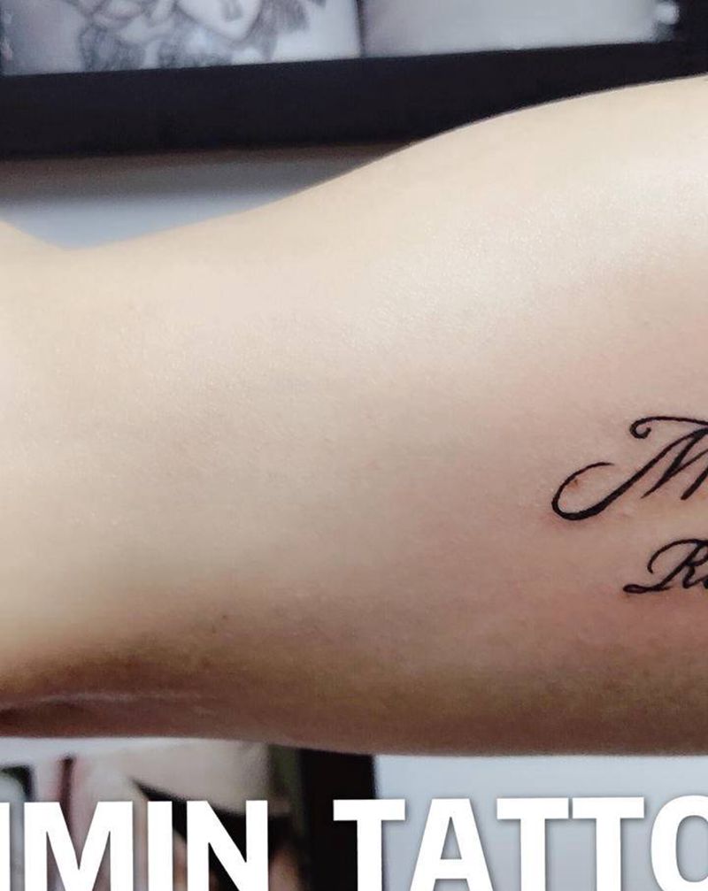 字母纹身图片_手臂纹身图案