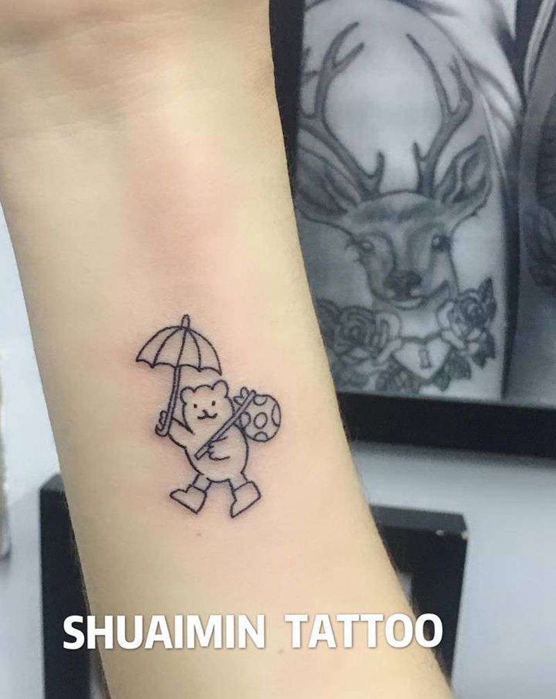 卡通纹身图片_手臂纹身图案