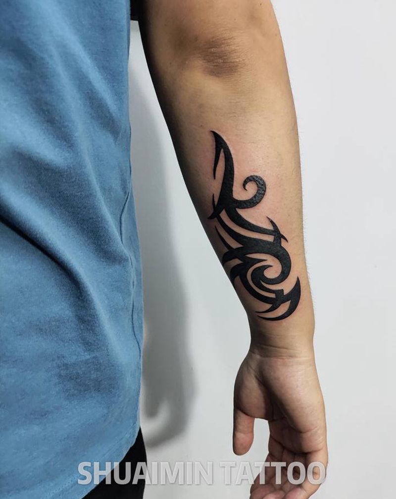 图腾纹身图片_手臂腿部图腾新传统纹身图案