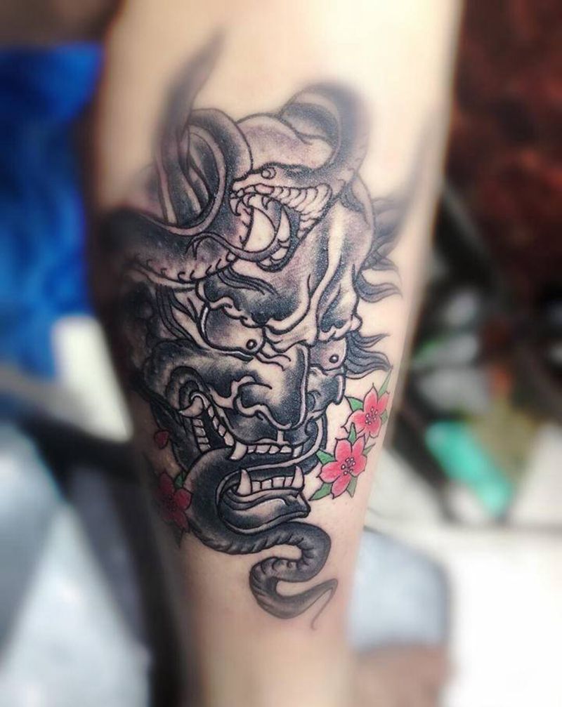 般若纹身图片_手臂背部新传统老传统纹身图案