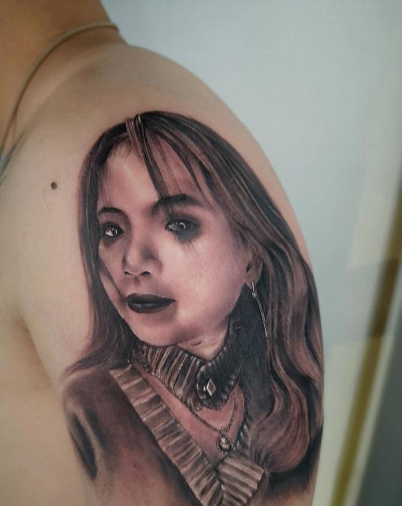 肖像纹身图片_手臂欧美写实纹身图案