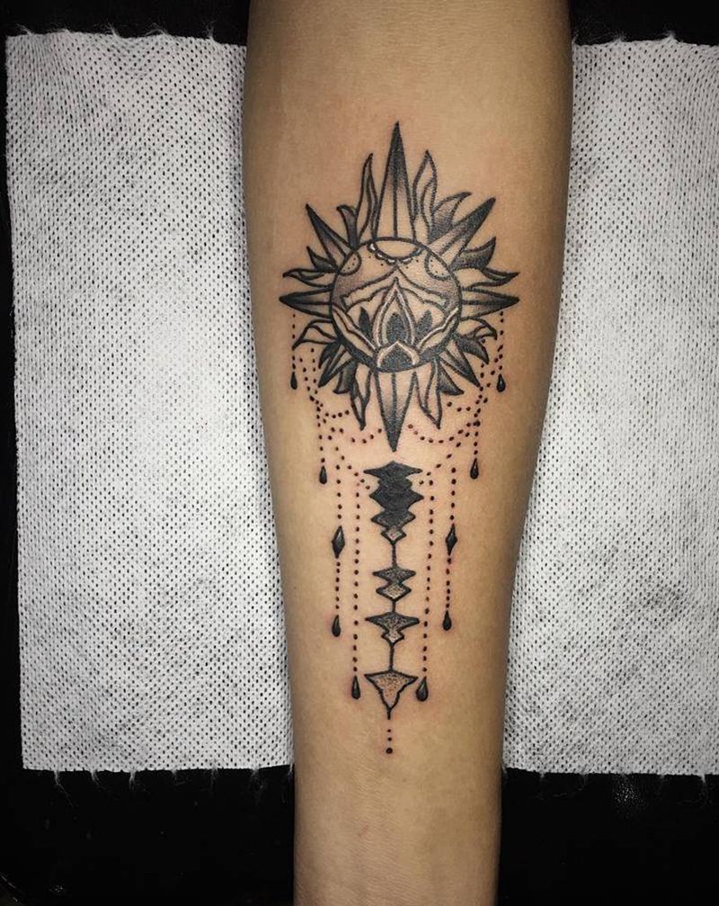 点刺纹身图片_手部纹身图案