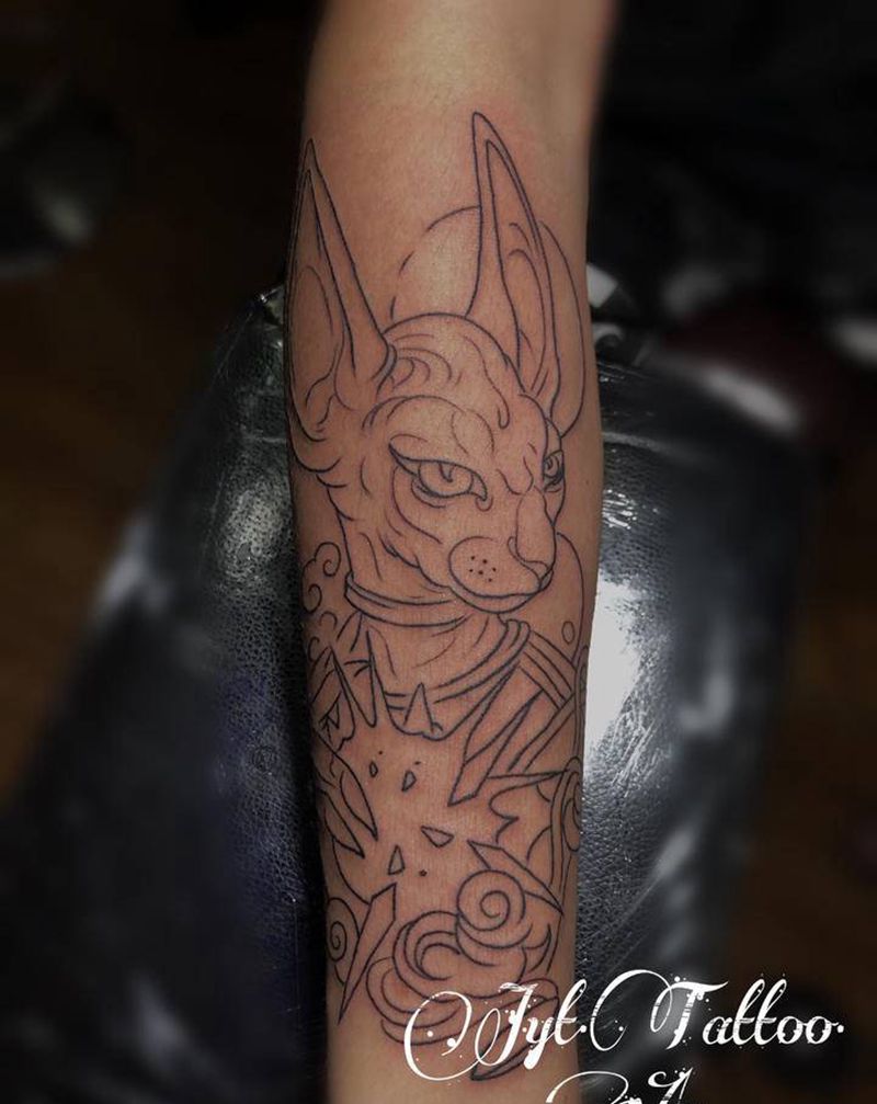 猫先生纹身图片_手臂New SchoolOld School纹身图案