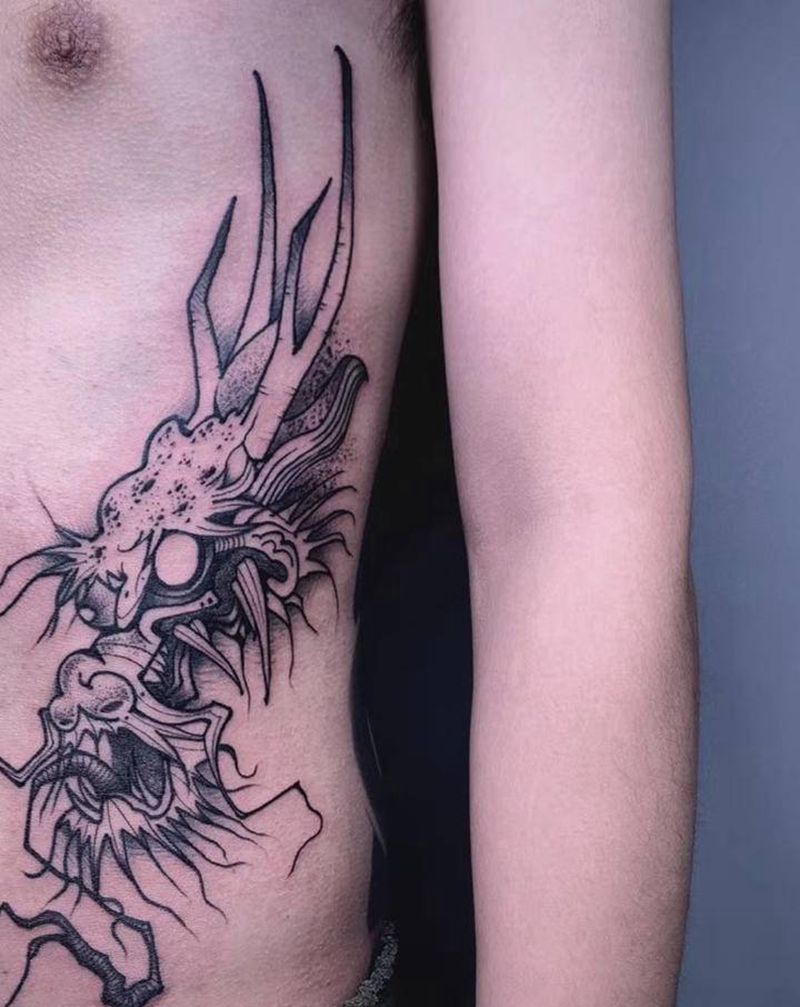 ＃ 暗黑风格小图，点刺小图＃纹身图片_手臂腿部点刺几何暗黑点刺纹身图案