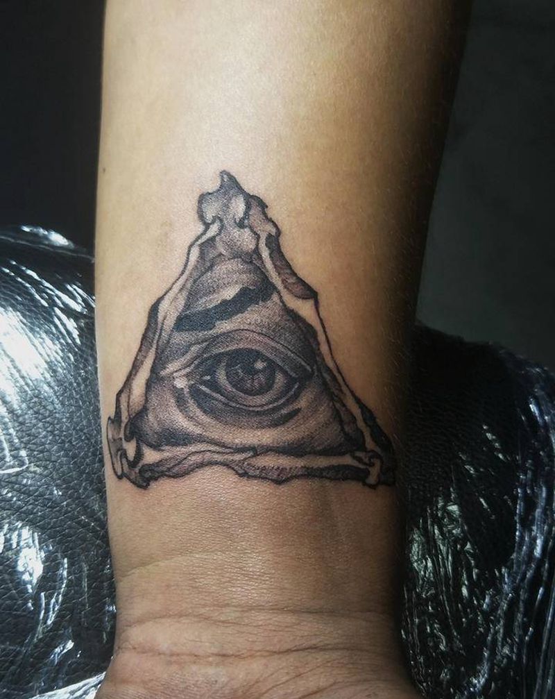 部分作品纹身图片_手部手臂上帝之眼