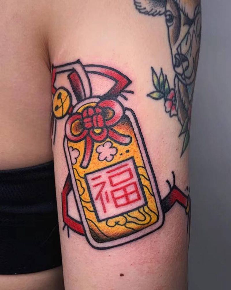 ＃符＃纹身图片_手臂腿部New SchoolOld School符福纹身图案