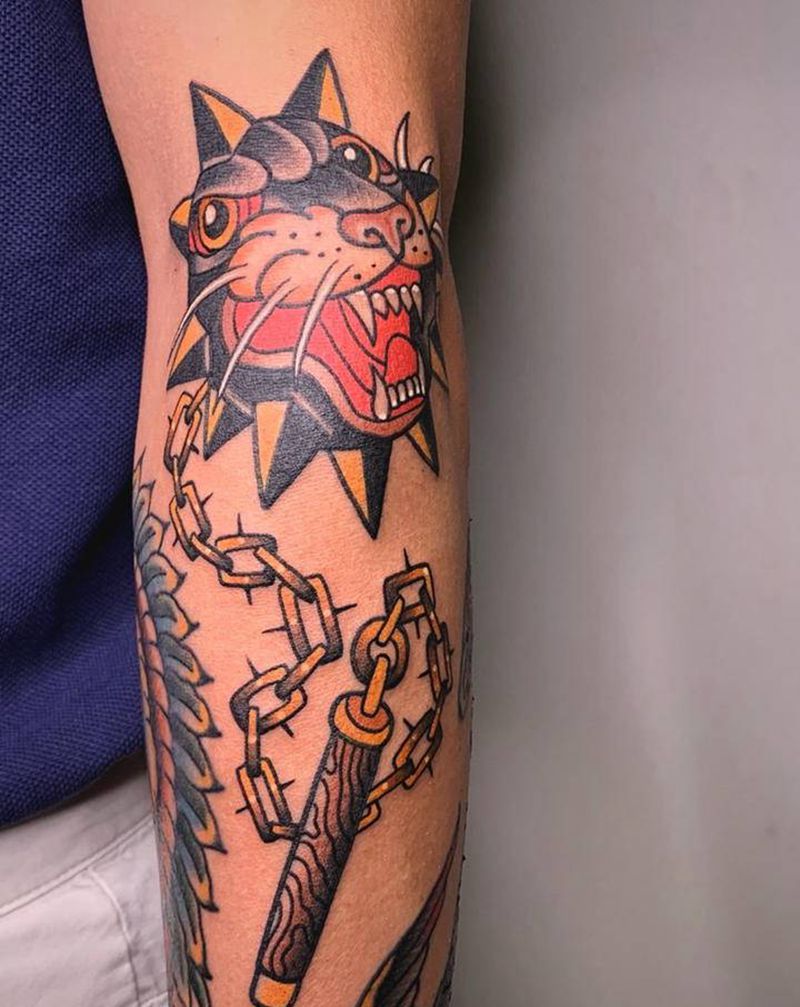 # schoo一组九图#纹身图片_手臂腿部Old SchoolNew School纹身图案