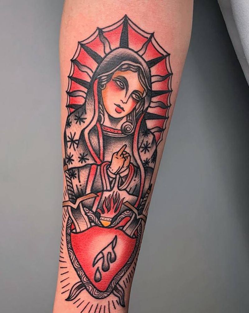 ＃old school# 一组纹身图片_手臂腿部Old School老传统纹身图案