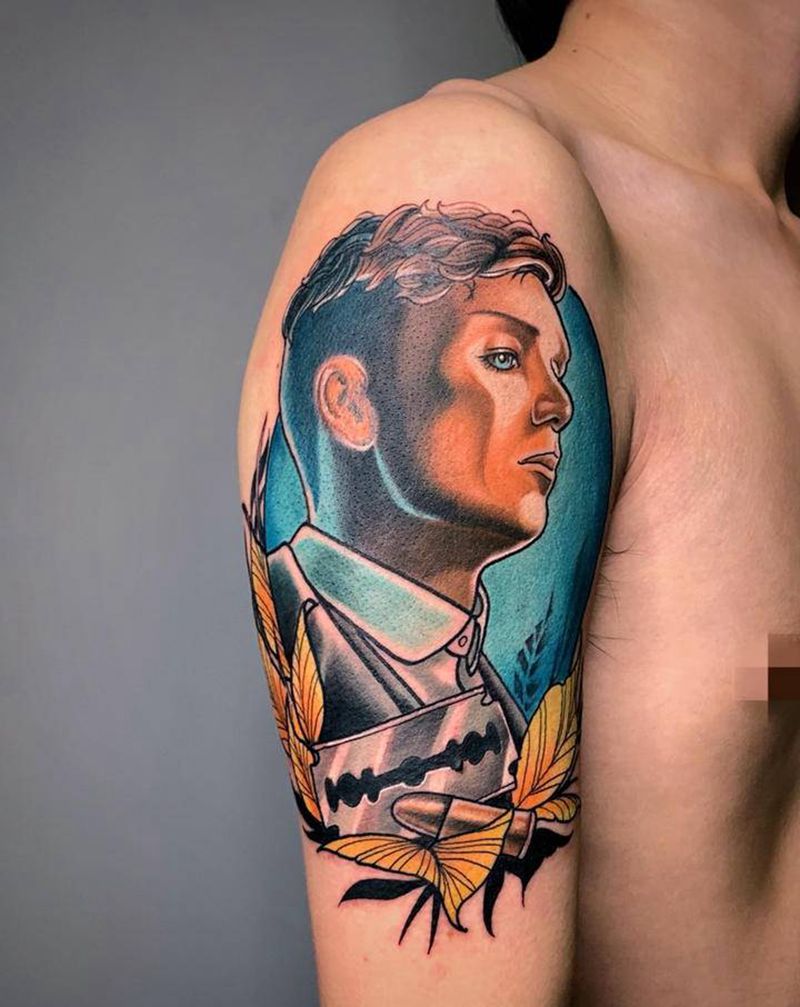 ＃谢尔比＃浴血黑帮纹身图片_手臂New School新传统谢尔比浴血黑帮纹身图案