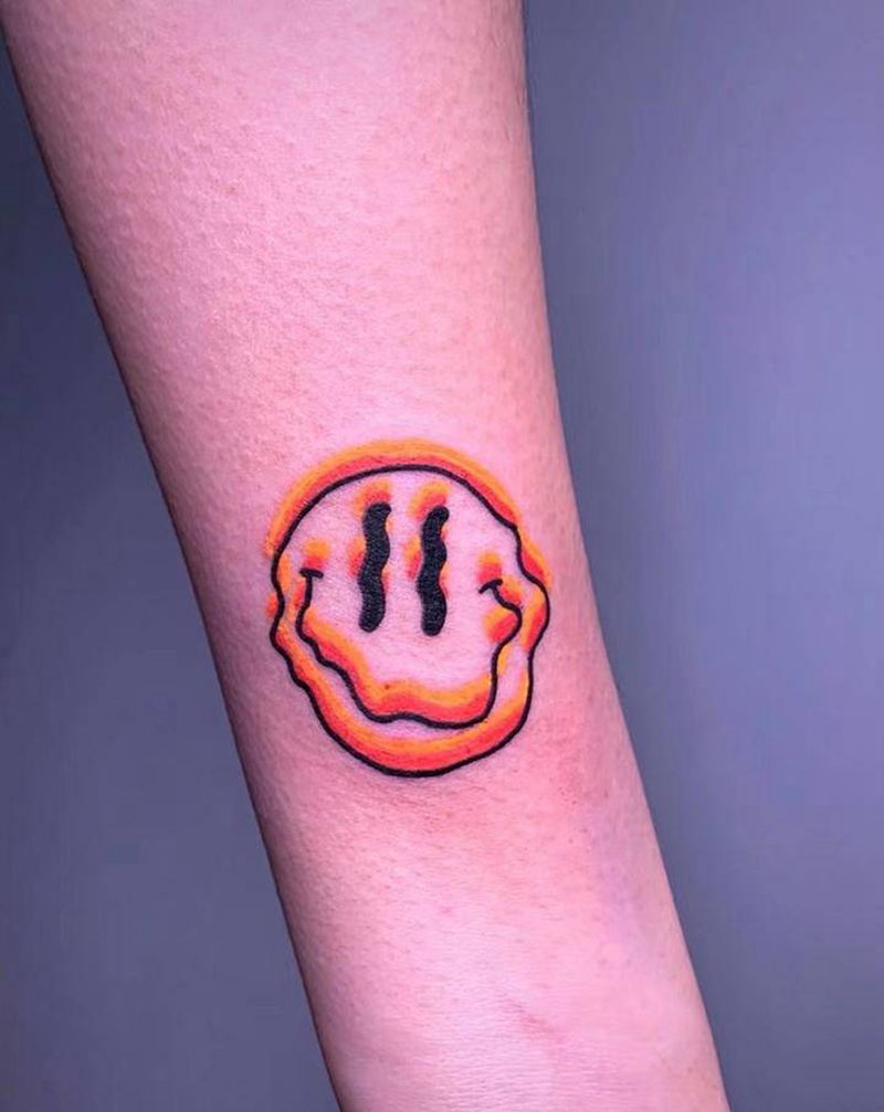 ＃一组小图小清新＃纹身图片_手臂腿部水彩几何小清新纹身图案