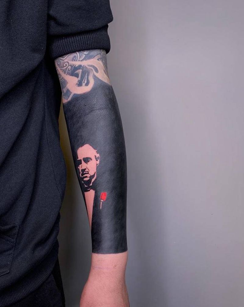 ＃图腾一组＃纹身图片_手臂腿部图腾水墨纹身图案