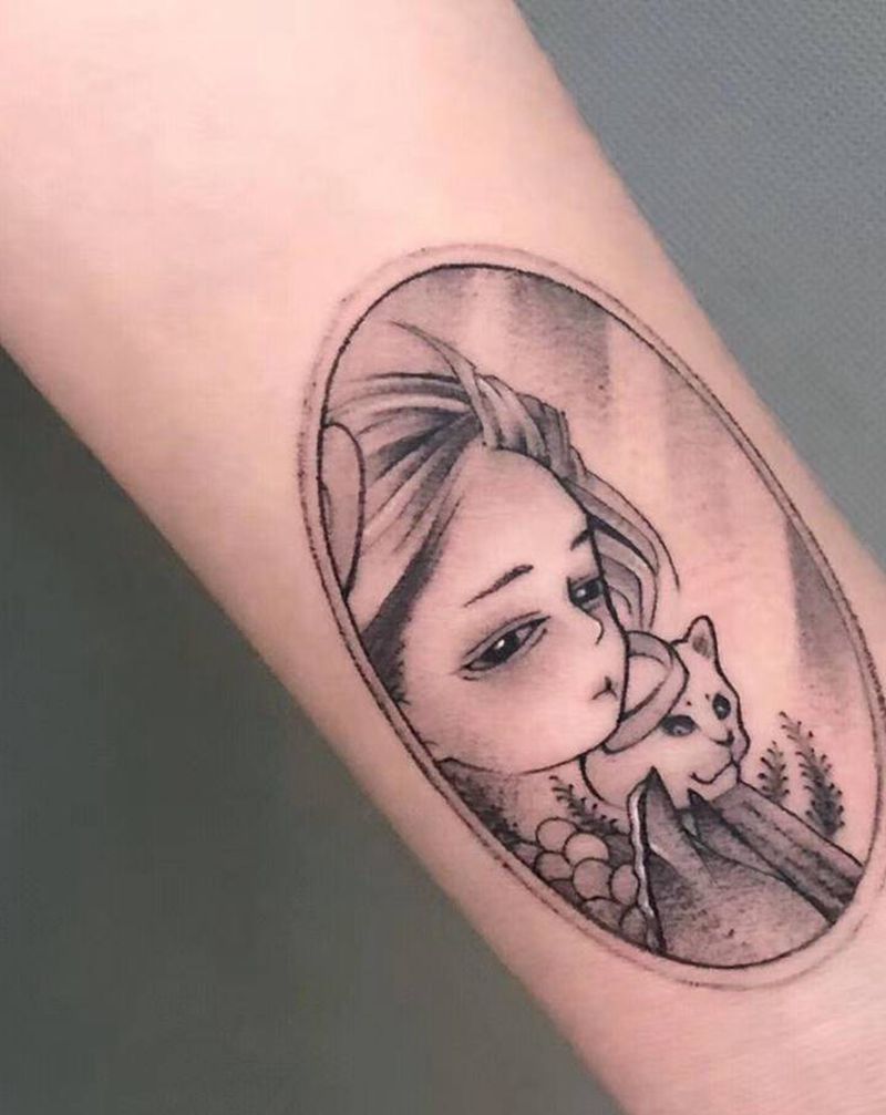 小图纹身图片_手臂点刺纹身图案