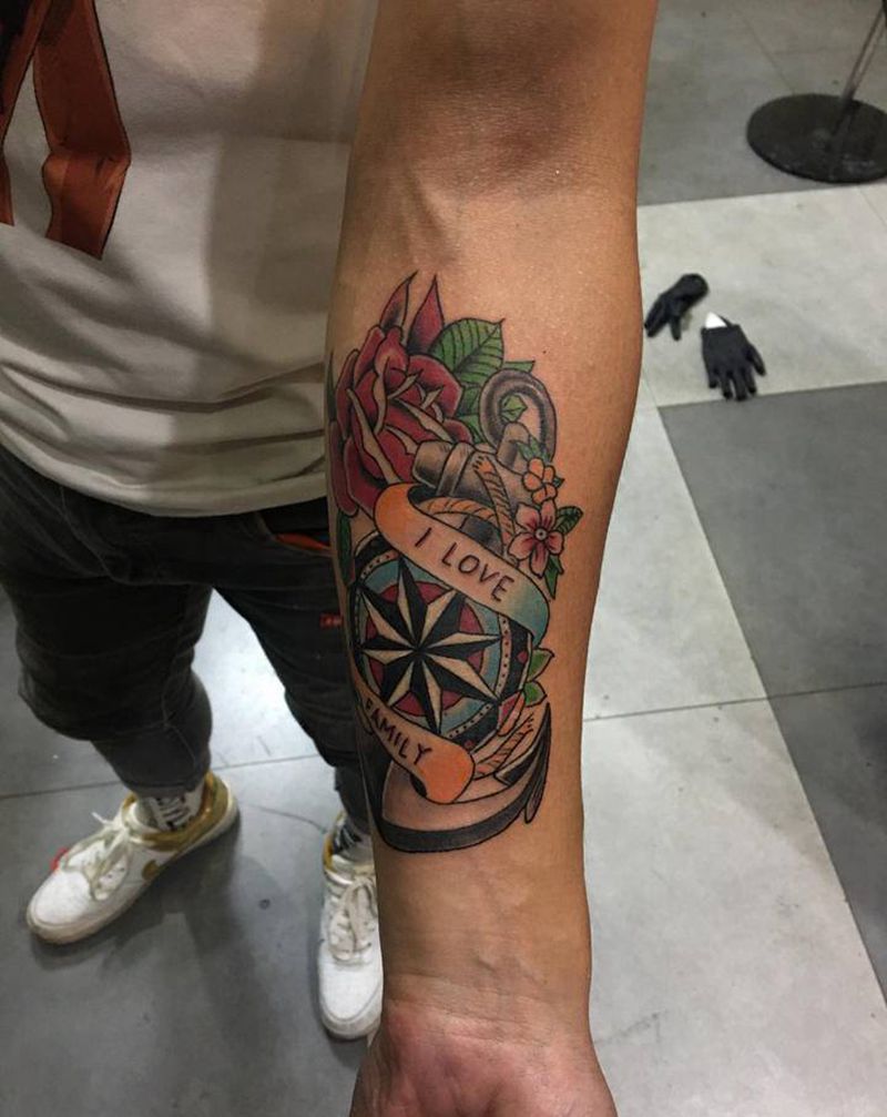 old school纹身图片_手臂纹身图案