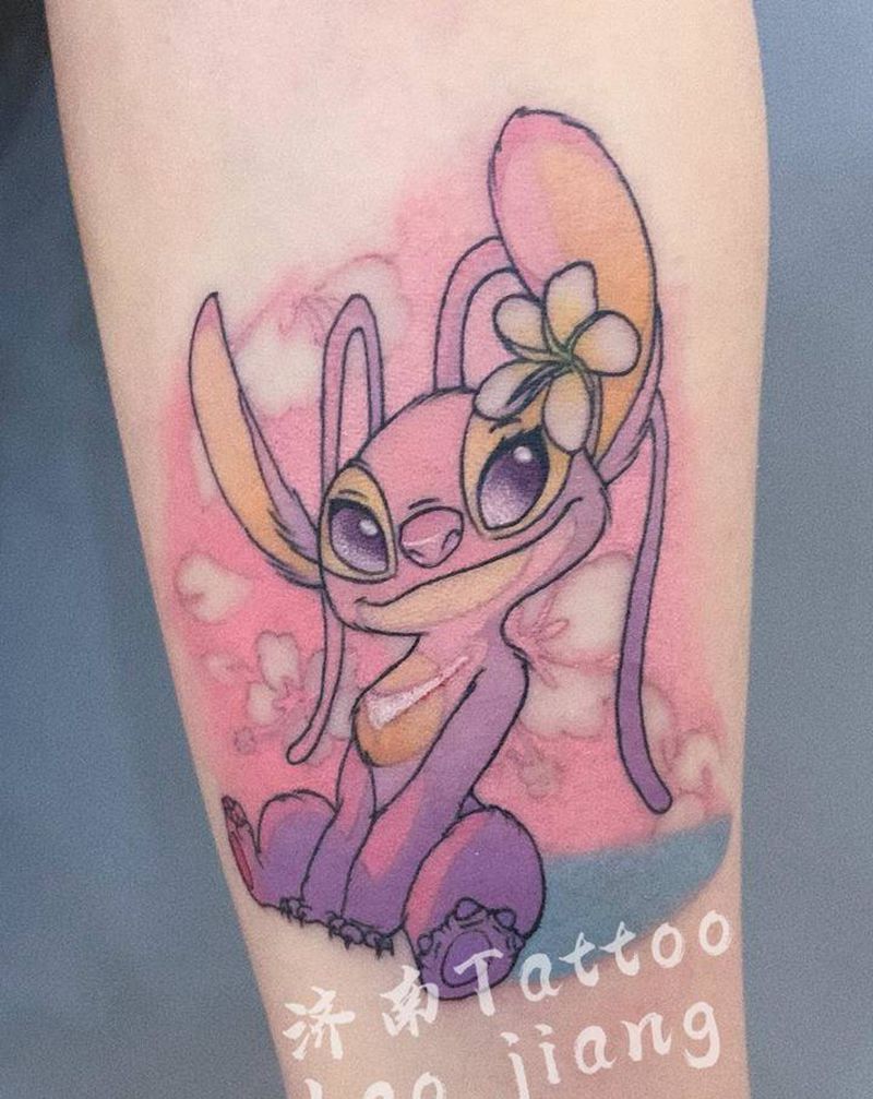 安琪纹身图片_手臂New School纹身图案