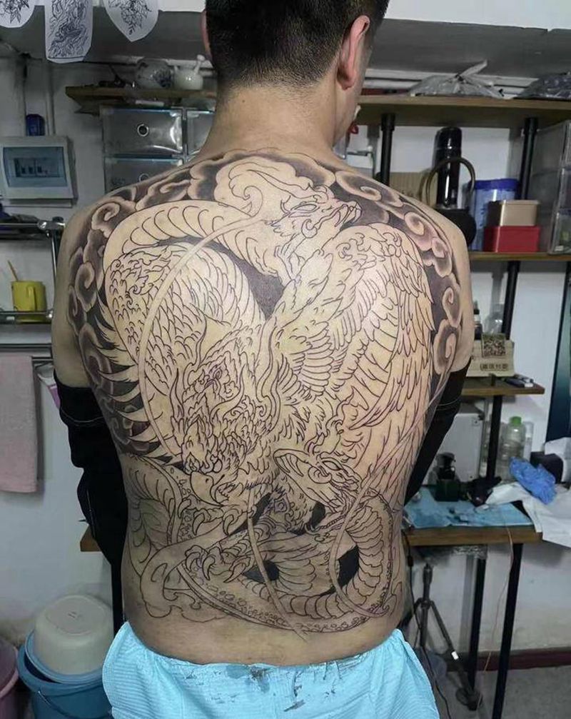 满背,未完待续纹身图片_背部纹身图案