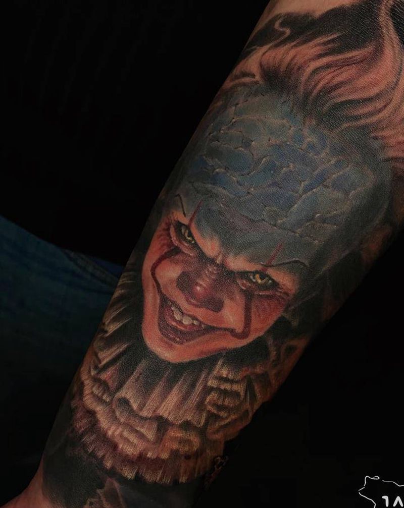 肖像纹身图片_手臂欧美写实纹身图案