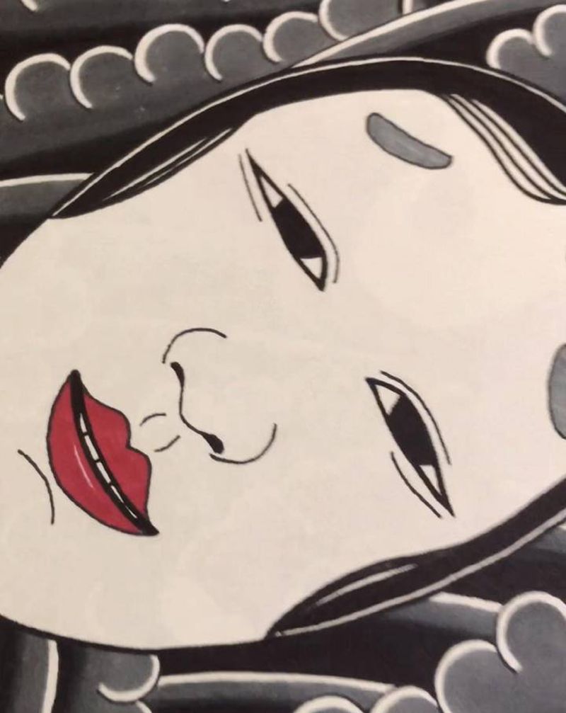 画个稿纹身图片_背部老传统纹身图案