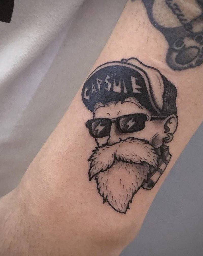 龟仙人纹身图片_手臂纹身图案