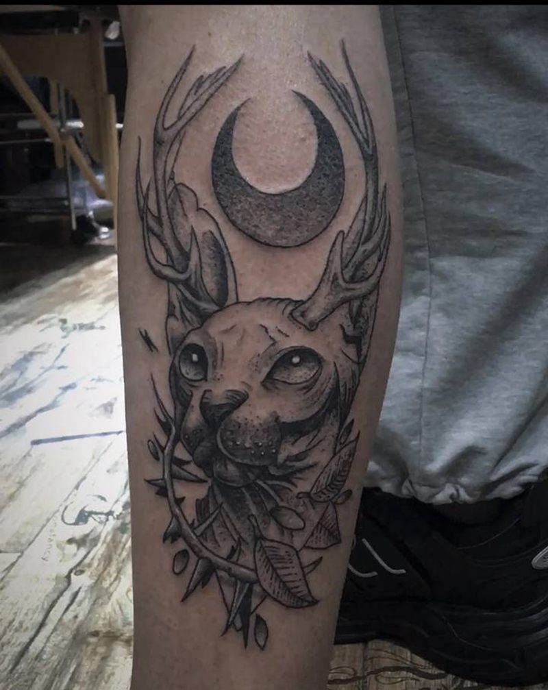 小图纹身图片_点刺纹身图案