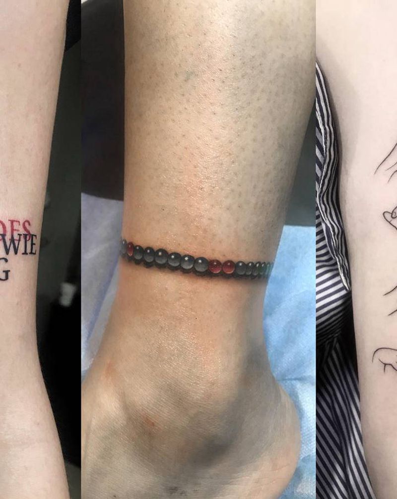 小作品纹身图片_脚部手臂小作品纹身图案