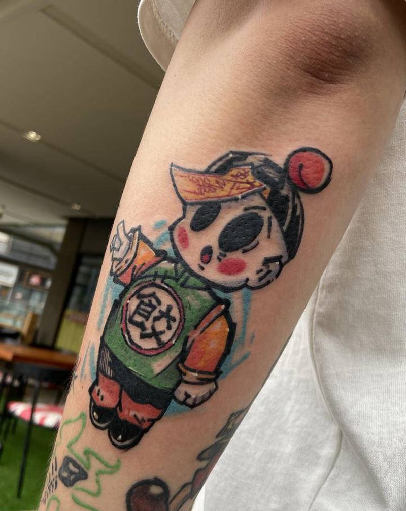 七龙珠-饺子纹身图片_手臂New School纹身图案